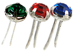 American Tag Mini Rhinestone Brads