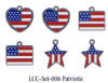 American Traditional Lil' Charms - Enameled Patriotic