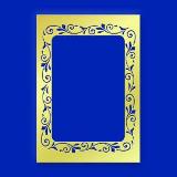 American Traditional Brass Stencils - Midi Scroll Frame Rectangle