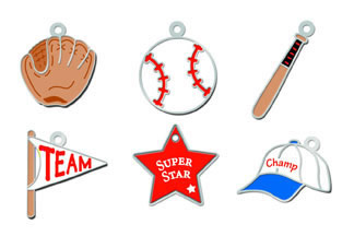 American Traditional Charms - Baseball