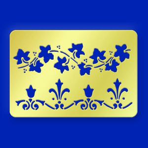 American Traditional Brass Stencil - Mini Ivy & Victorian