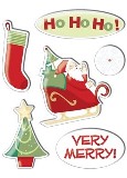 American Traditional - Very Merry - Sticker Gems