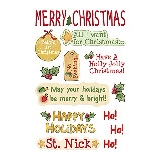 American Traditional - Merry Christmas - Mini Rub-ons