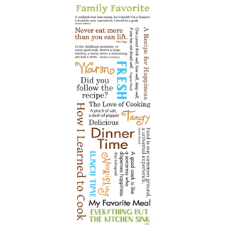 American Traditional  - Recipe Time - Lil' Messages Vellum Stickers