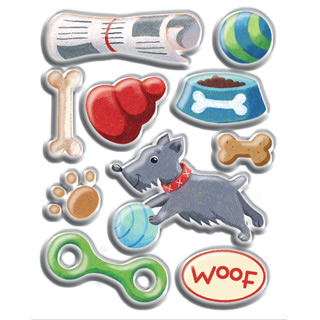 American Traditional Sticker Gems - Paws Dog Gems