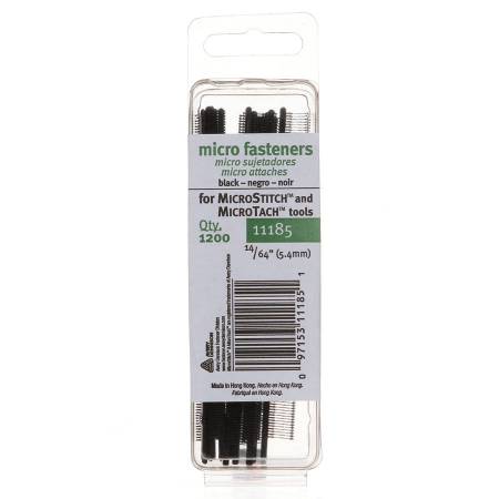 Avery Dennison MicroStitch/Tach Fastener Refill 1200 pc 14/64" Black