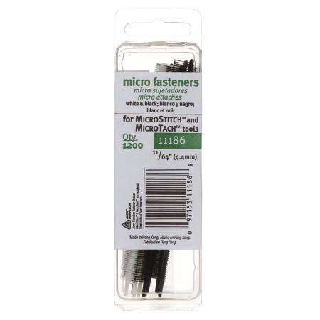 Avery Dennison MicroStitch/Tach Fastener Refill 1200 pc 11/64" White/Black