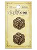 Blumenthal Vintage LaMode Buttons - Vintage Antique Gold