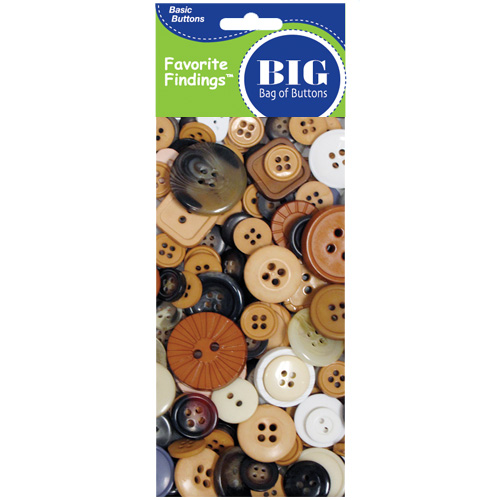 Favorite Findings Big Bag Of Buttons - Natural