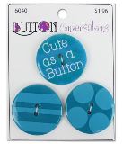 Blumenthal Conversations Buttons - Cute 1 3//8"