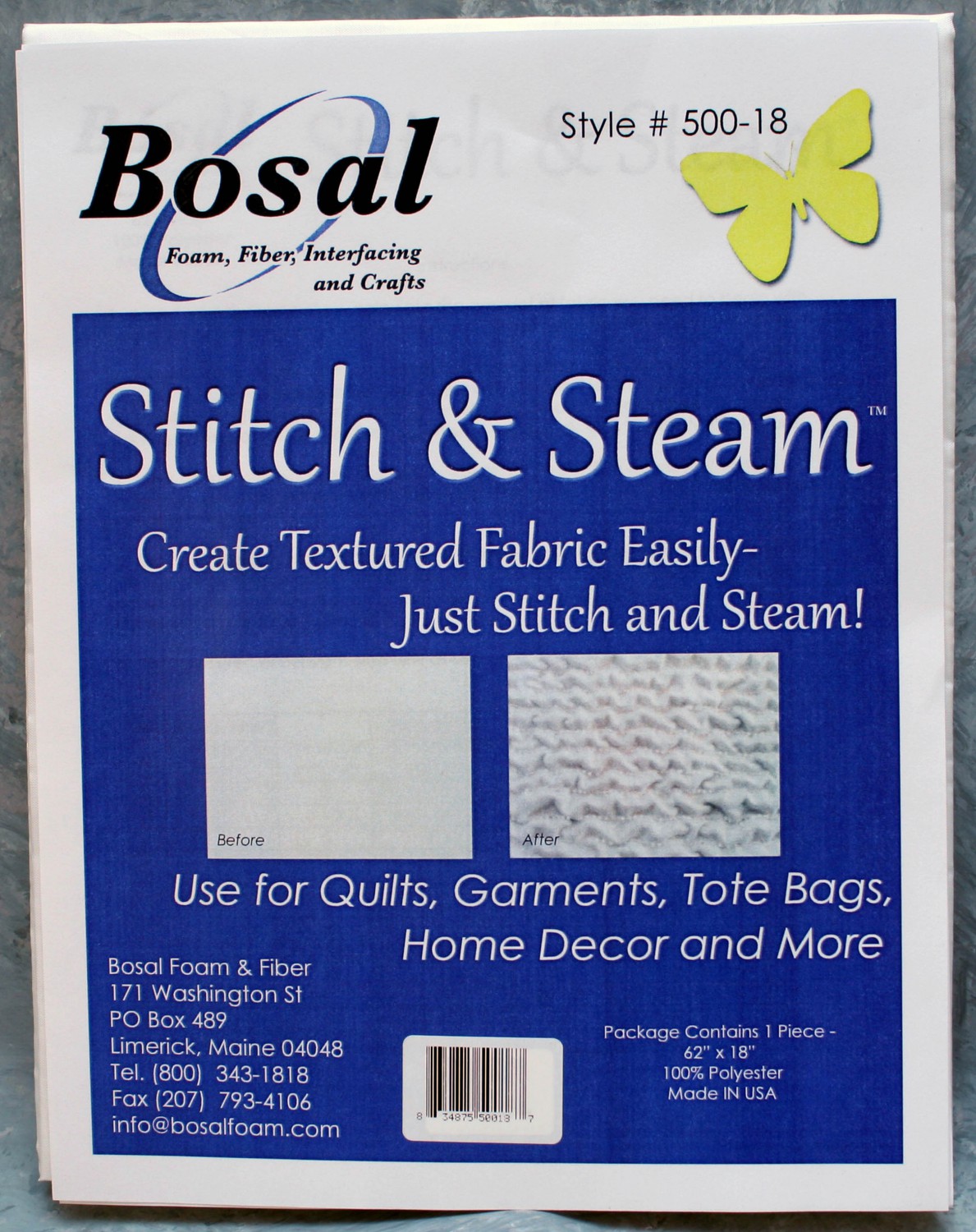 Bosal Stitch & Steam 62in x 18in