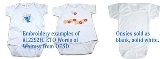 Embroidery Blank - Baby Onesie (6/PKG)