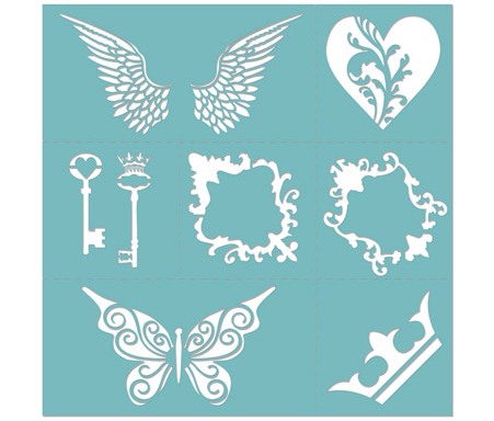 Existencils - 12x12 Break Apart Stencil Kit Sheet - Monarch