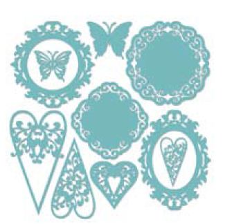 Existencils - 12x12 Break Apart Stencil Kit Sheet - Romance