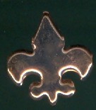 Creative Impressions Paper Fasteners - Copper Metal Fleur de Lis