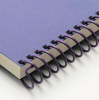 CarlaCraft Spiral Binding System - Ring Ring 9mm Coils Plastic - Royal Purple