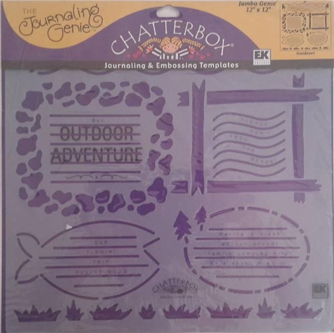 Chatterbox Journaling Template 12"X12" Outdoors