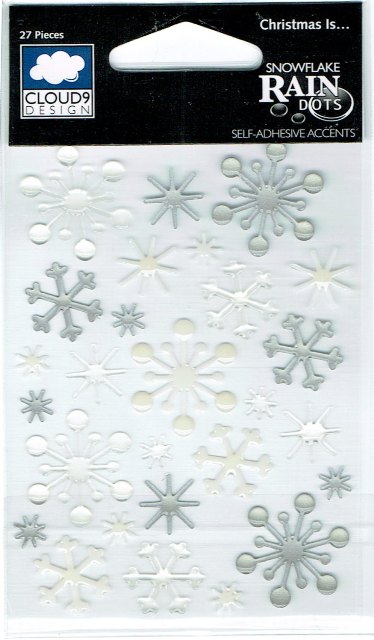 Cloud 9 Rain Dots - Christmas - Snowflake