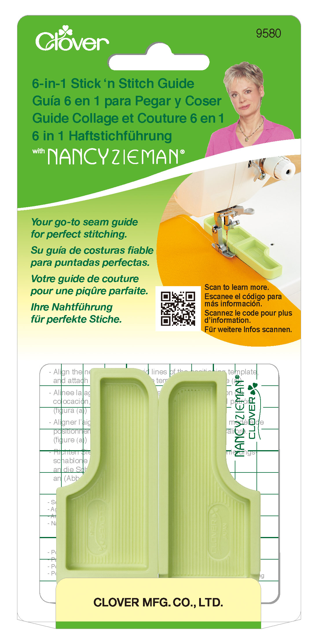 Clover 6-in-1 Stick 'n Stitch Guide With Nancy Zieman