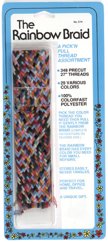 Collins Thread Rainbow Braid 1" Flat