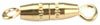 Cousin Bits & Pieces - Torpedo Barrel Clasp 18/Pkg Gold