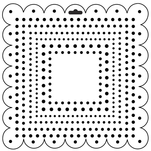 Crafter's Workshop 6x6 Template - Mini Square Dots