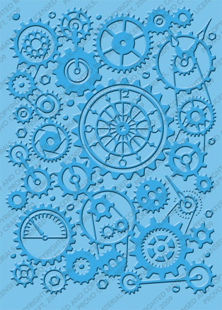 Cuttlebug 5"x7" Embossing Folder - Clockworks