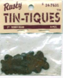 Tin-Tiques - Teddy Bear 1" 5/Pkg