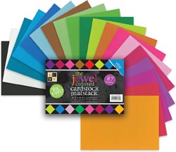 DCWV Textured Jewels Mat Stack 4.5"X6.5" 87 Sheets/Pad