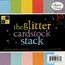 DCWV Solid Glitter Paper Stack 8"X8"