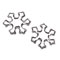 Darice 25mm Snowflake Rhinestone 16 pc/pkg