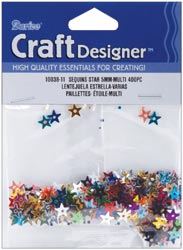 Darice 506/6 Sequins Tiny Star Multi Color 400 pc/pkg