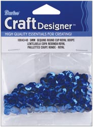 Darice Cup Sequins, 5mm Royal Blue 800/pkg