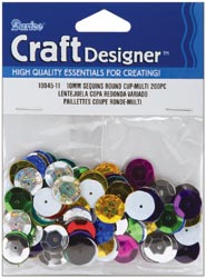 Darice Cup Sequins, 10mm Multi 120/pkg