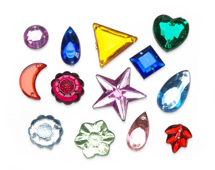 Darice Craft Designer Sew on Rhinestones Assorted Colors & Shapes