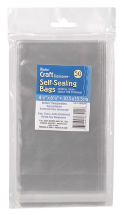 Darice Self Sealing Bags 4 1/8" x 6 1/8"