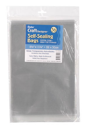 Darice Self Sealing Acid Free Bags - 8.75"x11.75"