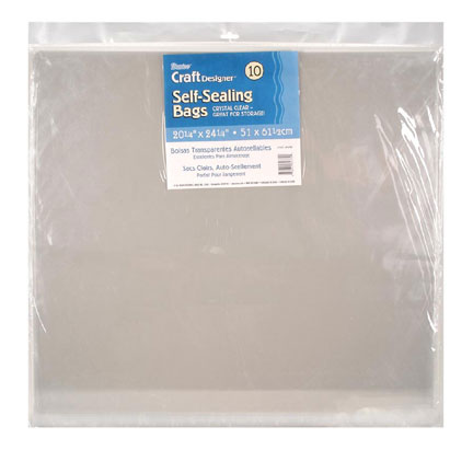 Darice Self Sealing Acid Free Bags - 20.25"x24.25"