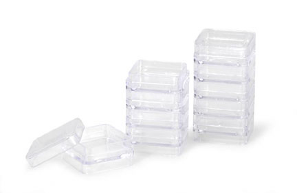 Darice Square BD Caddy Boxes 10/set w/Tow Lids