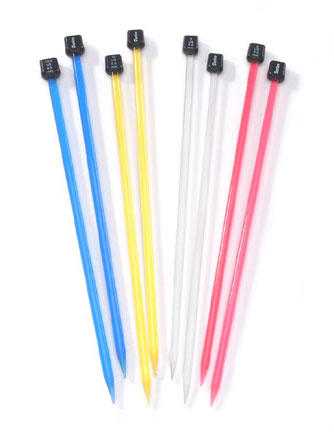 Darice Acrylic Knitting Needles 10", 4 sizes