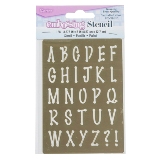 Darice Brass Stencil 3.375" x 5"- Alphabet, Uppercase