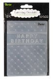 Darice 4.25" X 5.75" Embossing Folder - Bithday Collage