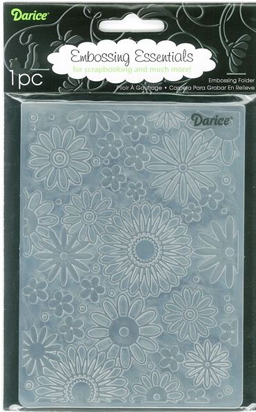 Darice 4.25" X 5.75" Embossing Folder - Flower Frenzy Background