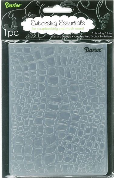 Darice 4.25" X 5.75" Embossing Folder - Reptile Pattern Background