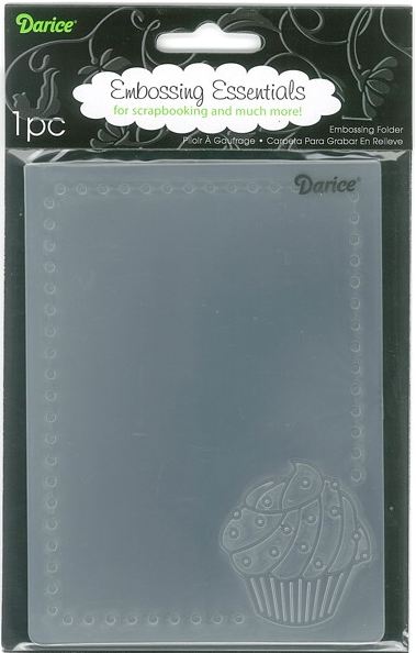 Darice 4.25" X 5.75" Embossing Folder - Cupcake Corner