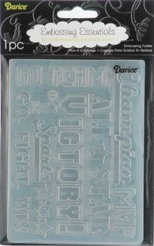 Darice 4.25" X 5.75" Embossing Folder - Sports Words