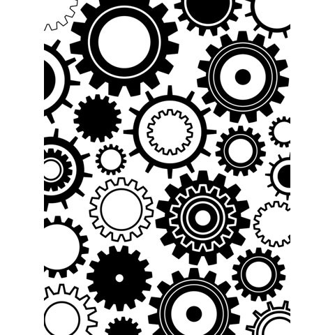 Darice 4.25" X 5.75" Embossing Folder - Steam Punk