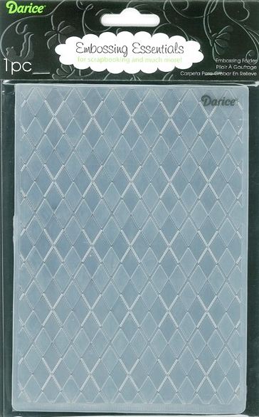 Darice 5" X 7" Embossing Folder - Argyle Background