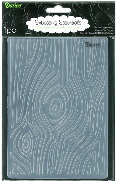 Darice 5" X 7" Embossing Folder - Wood Grain Background