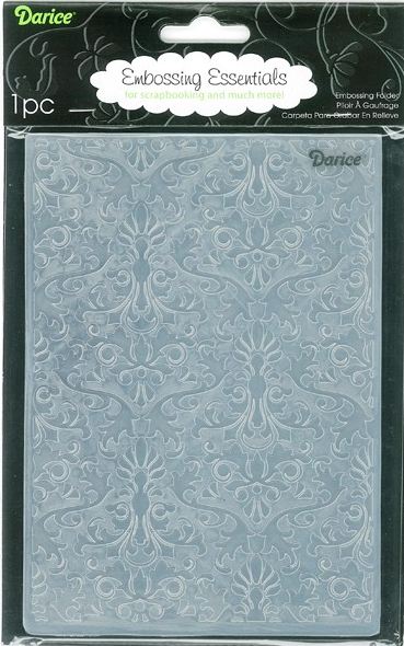 Darice 5" X 7" Embossing Folder - Damask Background